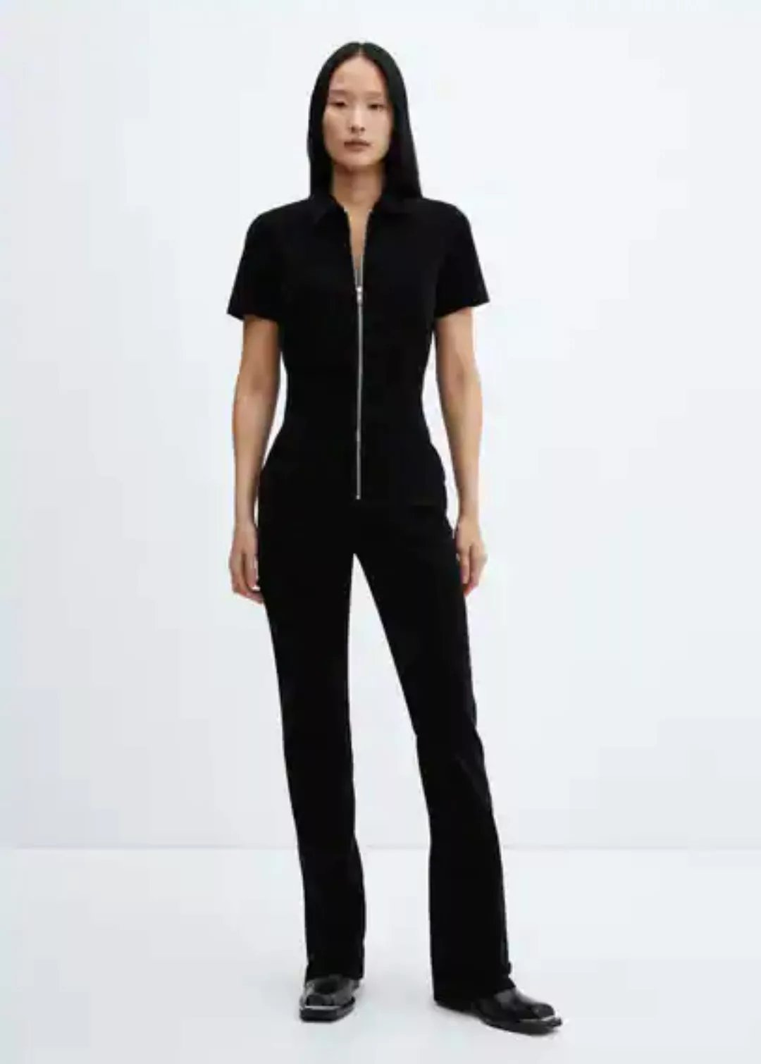 Cord-Jumpsuit mit Reißverschluss günstig online kaufen