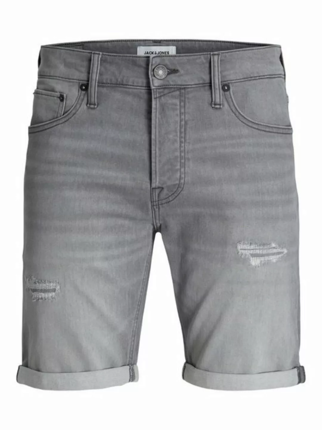 Jack & Jones Herren Jeans Short JJIRICK JJICON GE 709- Relgular Fit - Grau günstig online kaufen