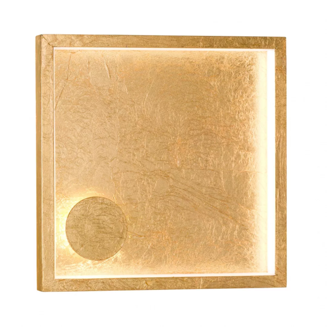 home24 Wofi LED-Wandleuchte Letizia Modern Gold Eisen 2-flammig 21x6x21 cm günstig online kaufen