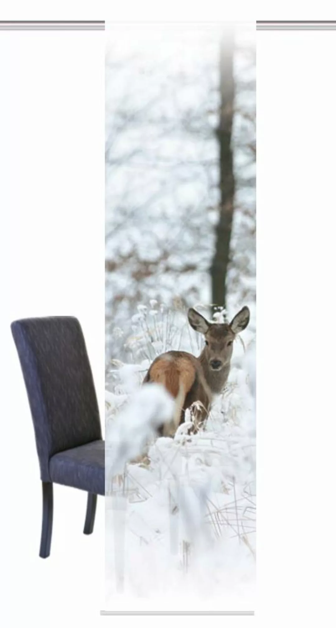 HOME WOHNIDEEN Schiebegardine »DEER«, (1 St.), HxB: 245x60, inkl. Befestigu günstig online kaufen