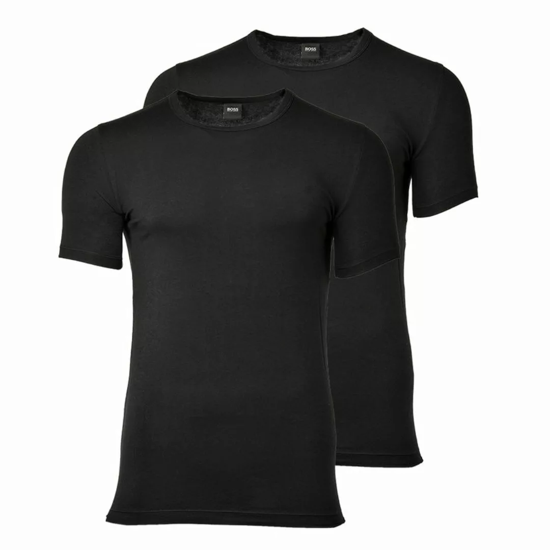 HUGO BOSS 2 Pack Slim Fit Rundhals T-Shirt, Shirt RN Uni S-XXL - Schwarz o. günstig online kaufen