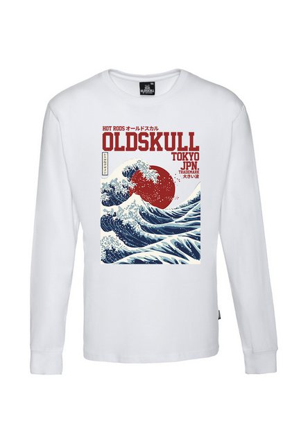 Oldskull Langarmshirt Asian Big W Vintage Logo Graphic günstig online kaufen