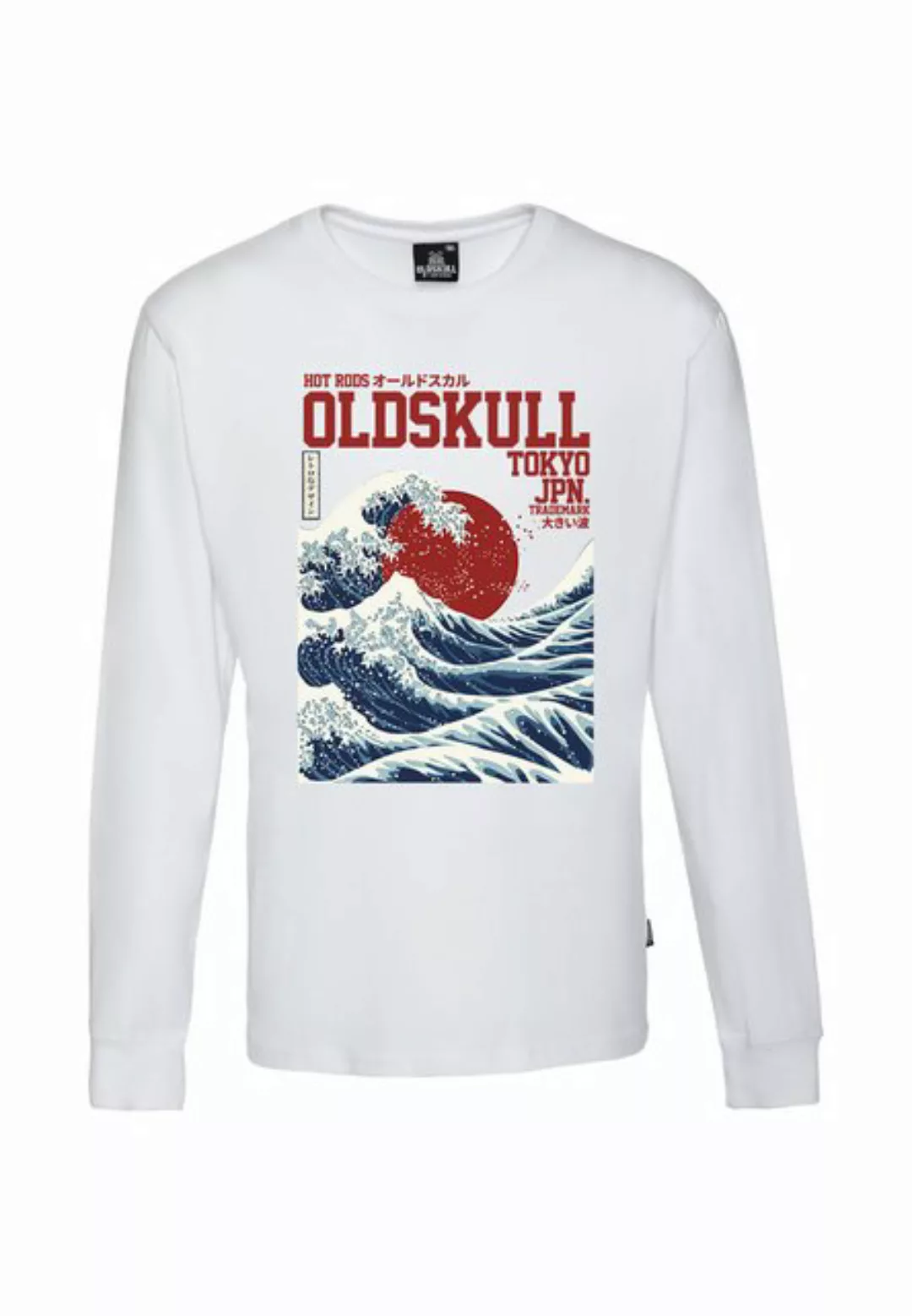 Oldskull Langarmshirt Asian Big W Vintage Logo Graphic günstig online kaufen