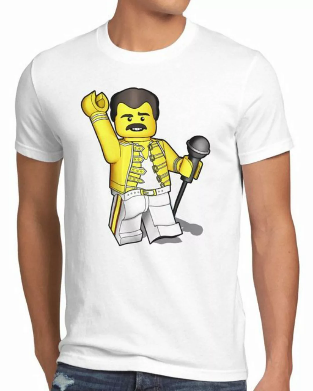 style3 T-Shirt I want to brick free freddie rock you baustein mercury günstig online kaufen