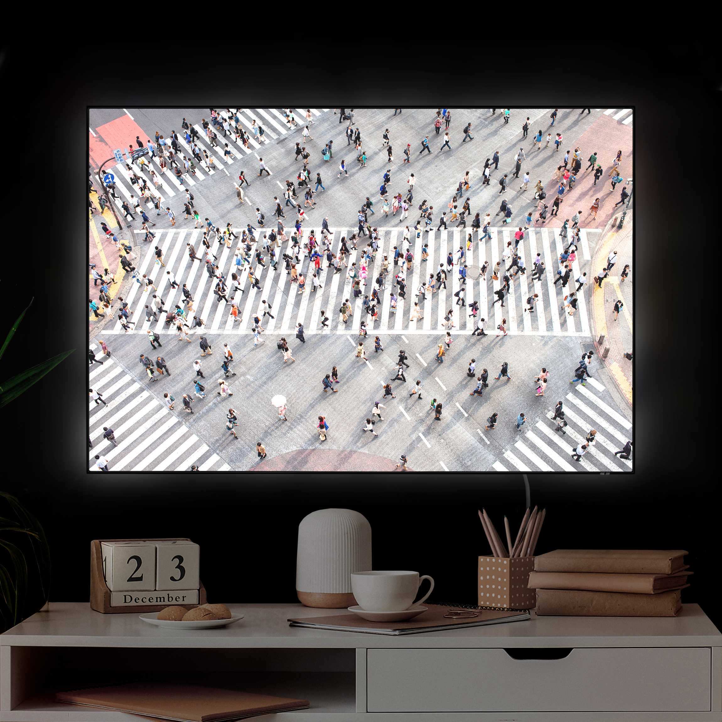 LED-Wechselbild Shibuya Crossing in Tokio günstig online kaufen