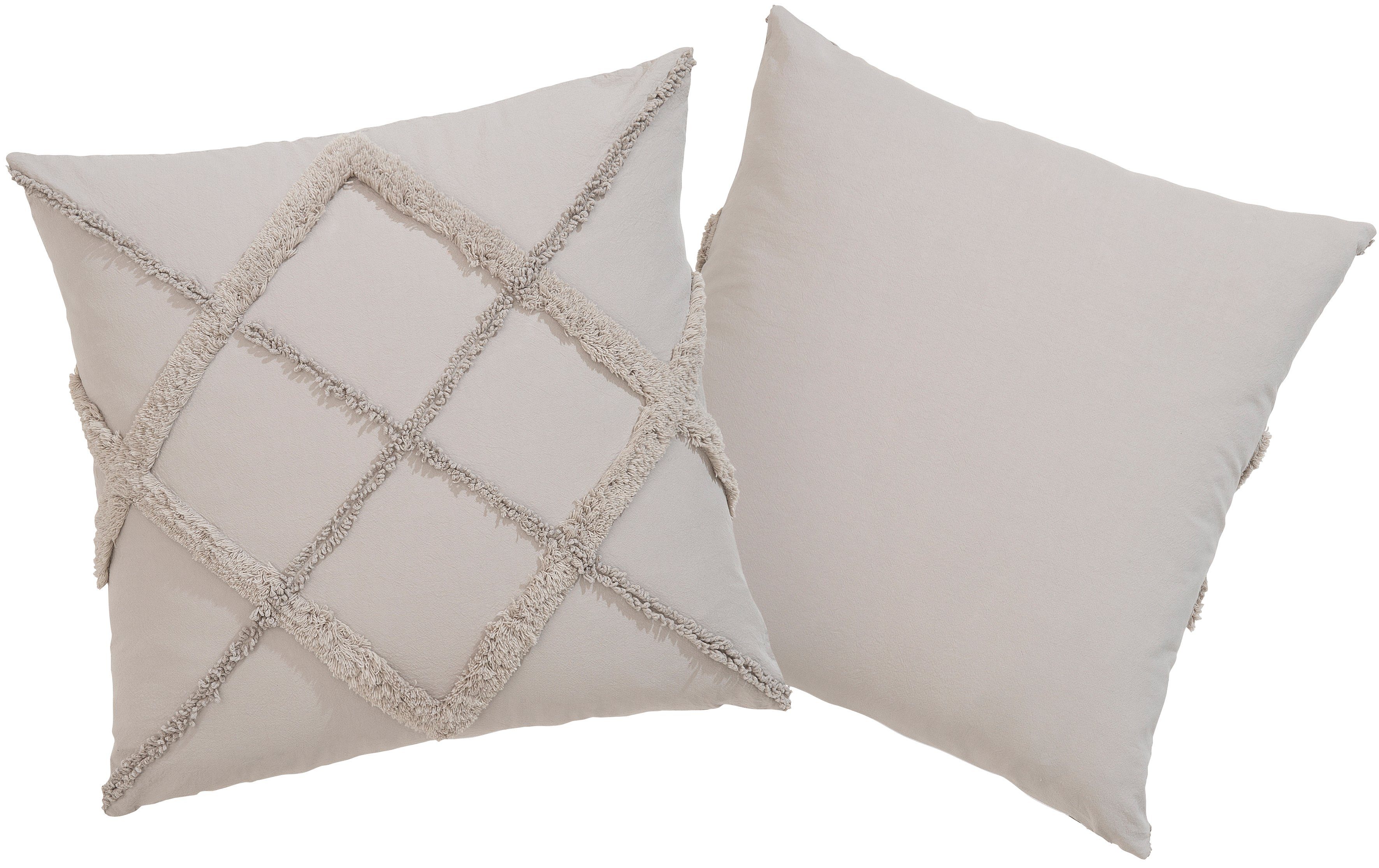 my home Dekokissen Monnia, unifarben, Kissenhüllen günstig online kaufen