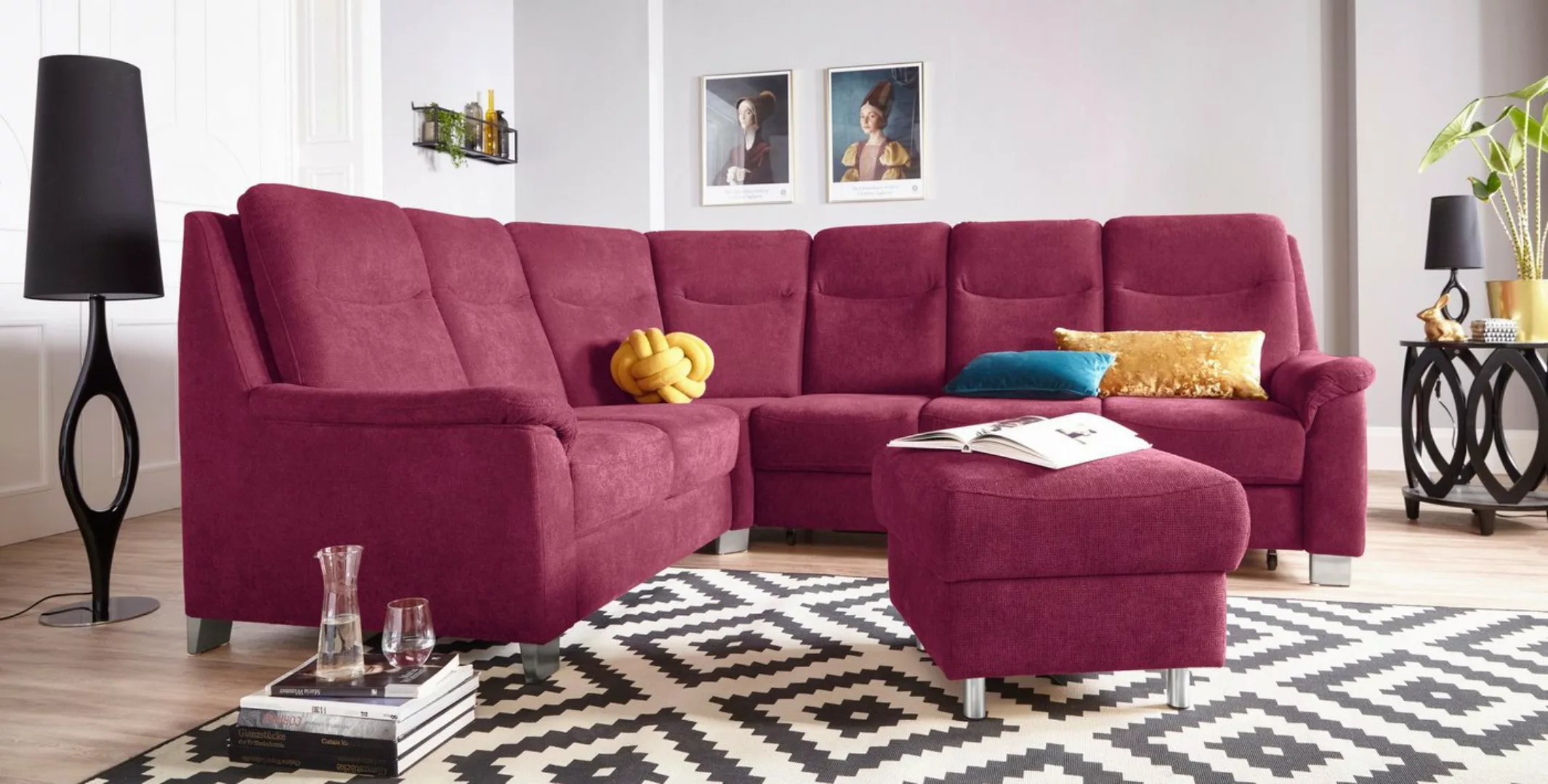 sit&more Ecksofa Boccaccio L-Form, mit Federkern und Kopfteilverstellung, w günstig online kaufen