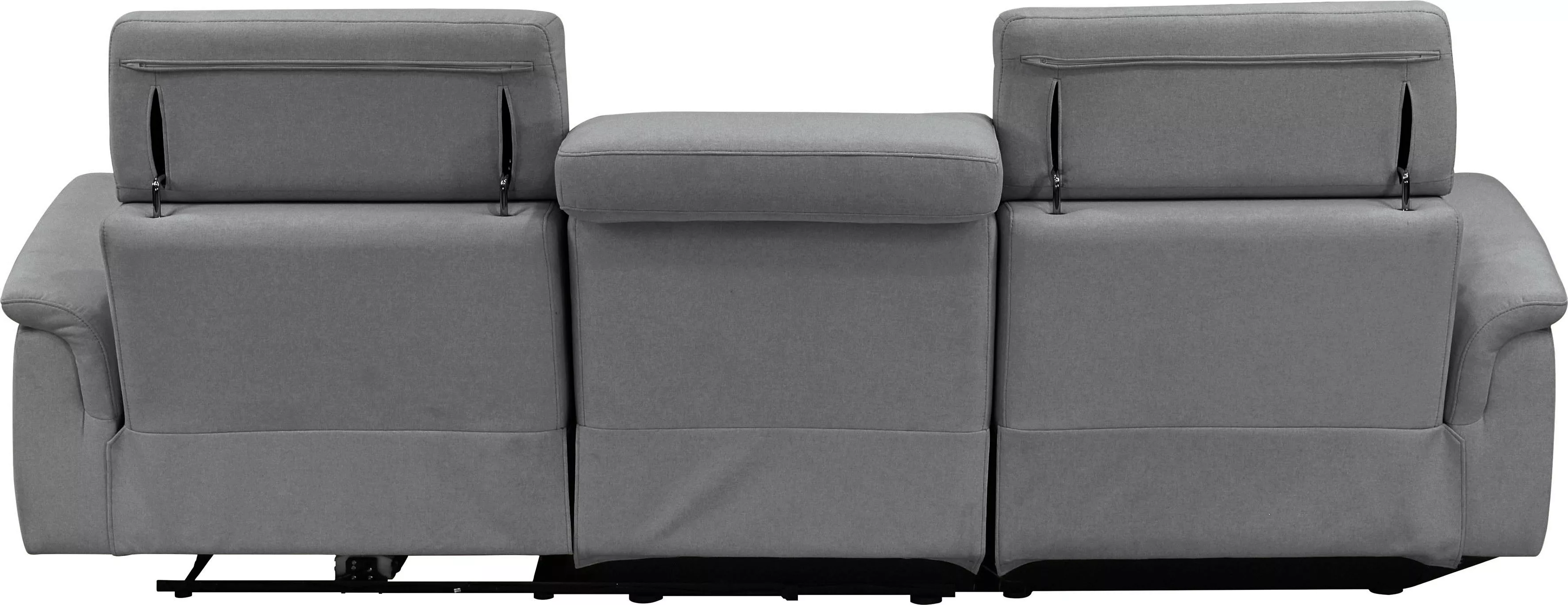 Places of Style Ecksofa »Pareli, L-Form, 259cm,m. Recamiere, Echtleder, Kun günstig online kaufen