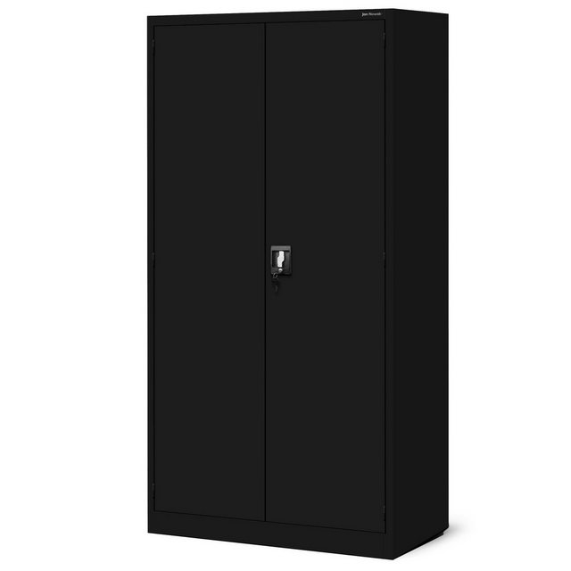 Jan Nowak Aktenschrank Werkzeugschrank 920 x 1850 x 500 mm, schwarz günstig online kaufen