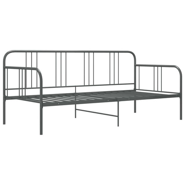 Schlafsofa Bettgestell Grau Metall 90x200 Cm günstig online kaufen