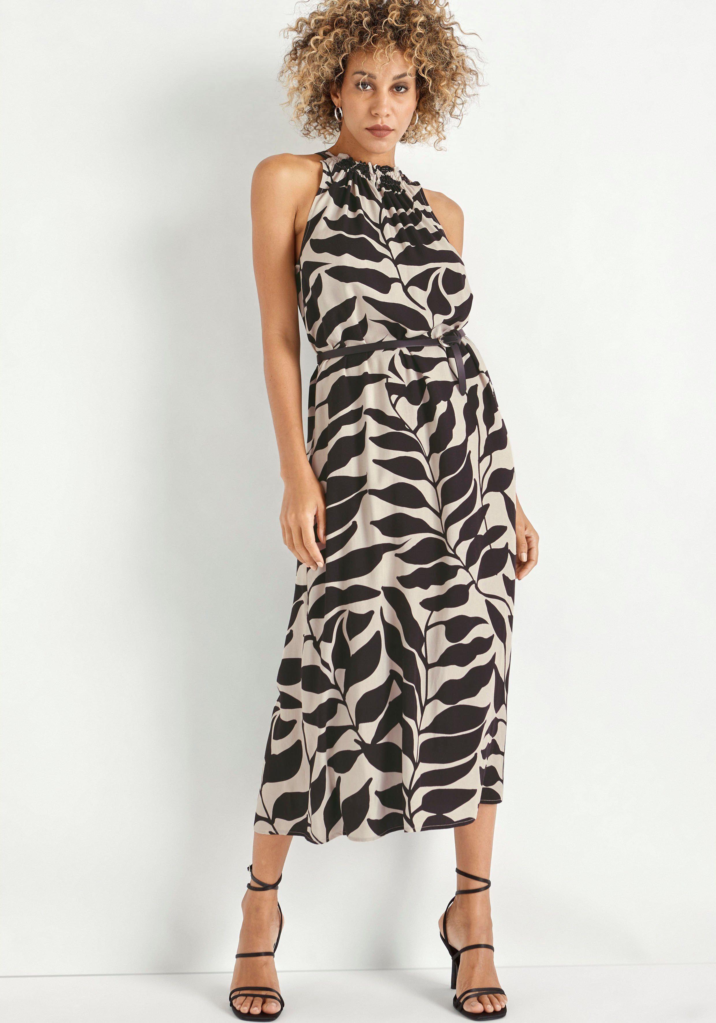 HECHTER PARIS Midikleid mit Allover-Print und günstig online kaufen