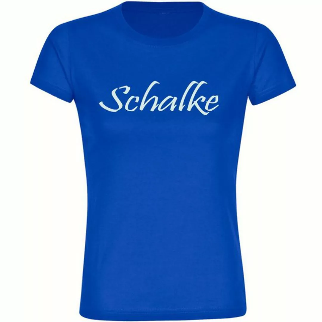 multifanshop T-Shirt Damen Schalke - Schriftzug - Frauen günstig online kaufen