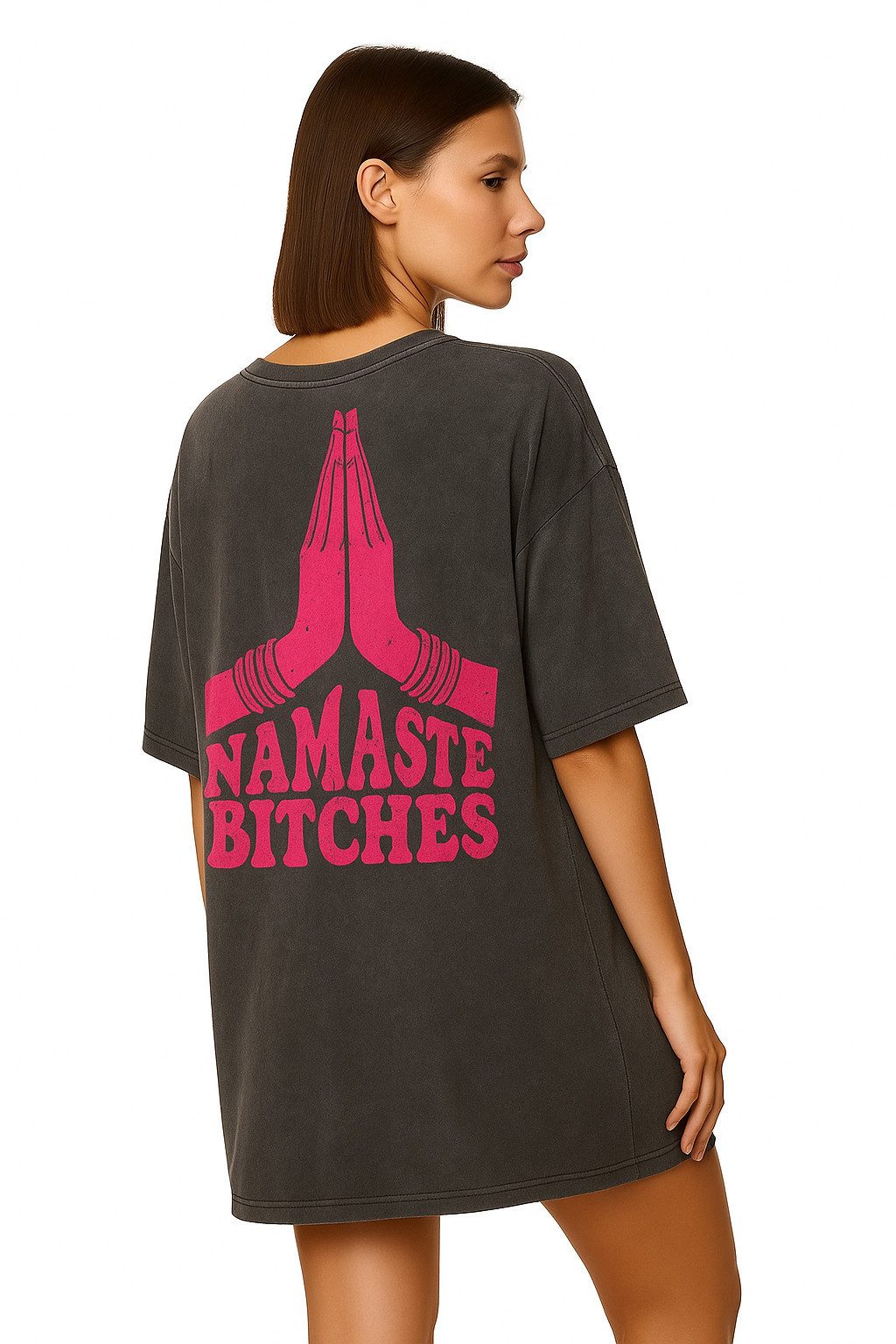 Worldclassca T-Shirt Worldclassca Oversized NAMASTE Print günstig online kaufen