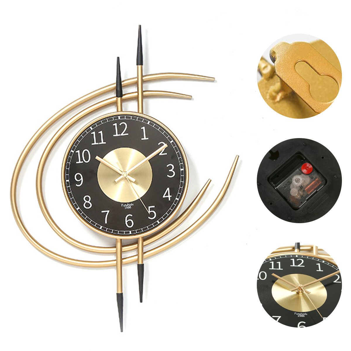 DOPWii Wanduhr Leichte Luxus-Wanduhr, 54*41*4 Stumm günstig online kaufen