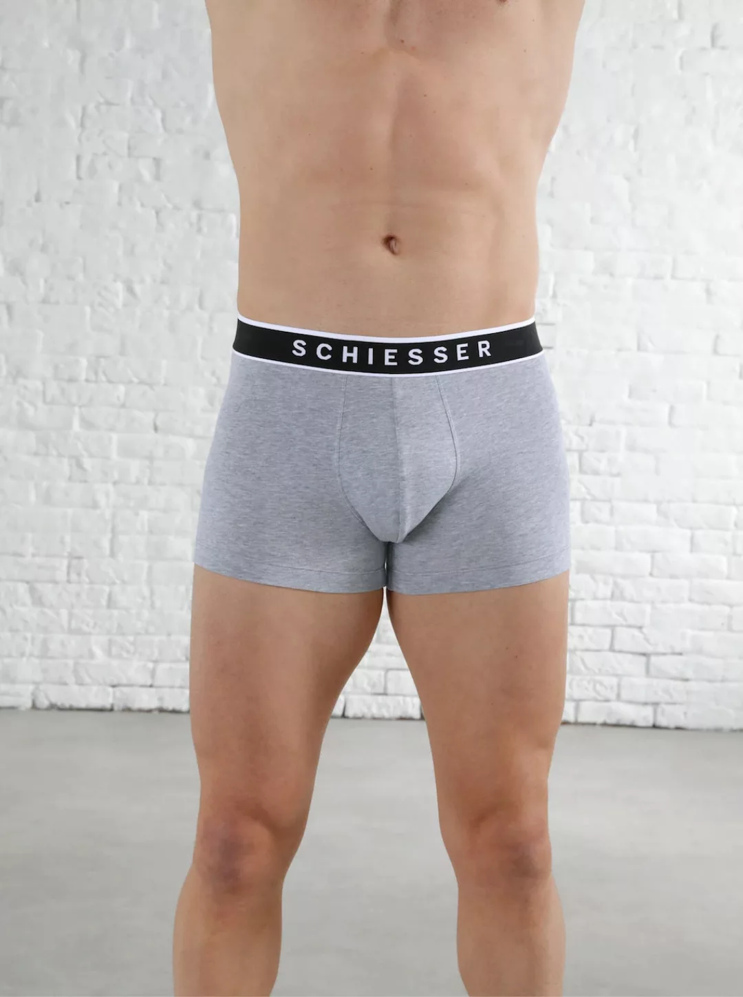 Schiesser Boxer ""95/5"", (3er-Pack), mit softem, tonalem Bund, kontraststa günstig online kaufen