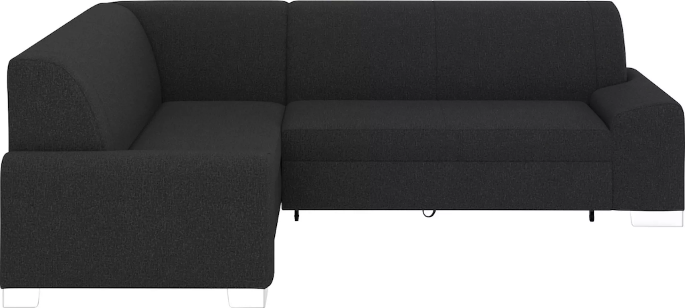 DOMO collection Ecksofa »Anzio L-Form«, Wahlweise mit Bettfunktion und Fede günstig online kaufen