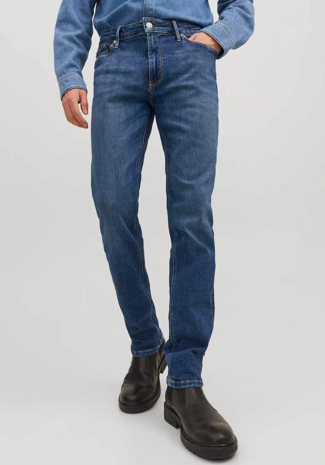 Jack & Jones Herren Jeans JJICLARK JJEVAN JOS 298 - Regular Fit - Blau - Bl günstig online kaufen