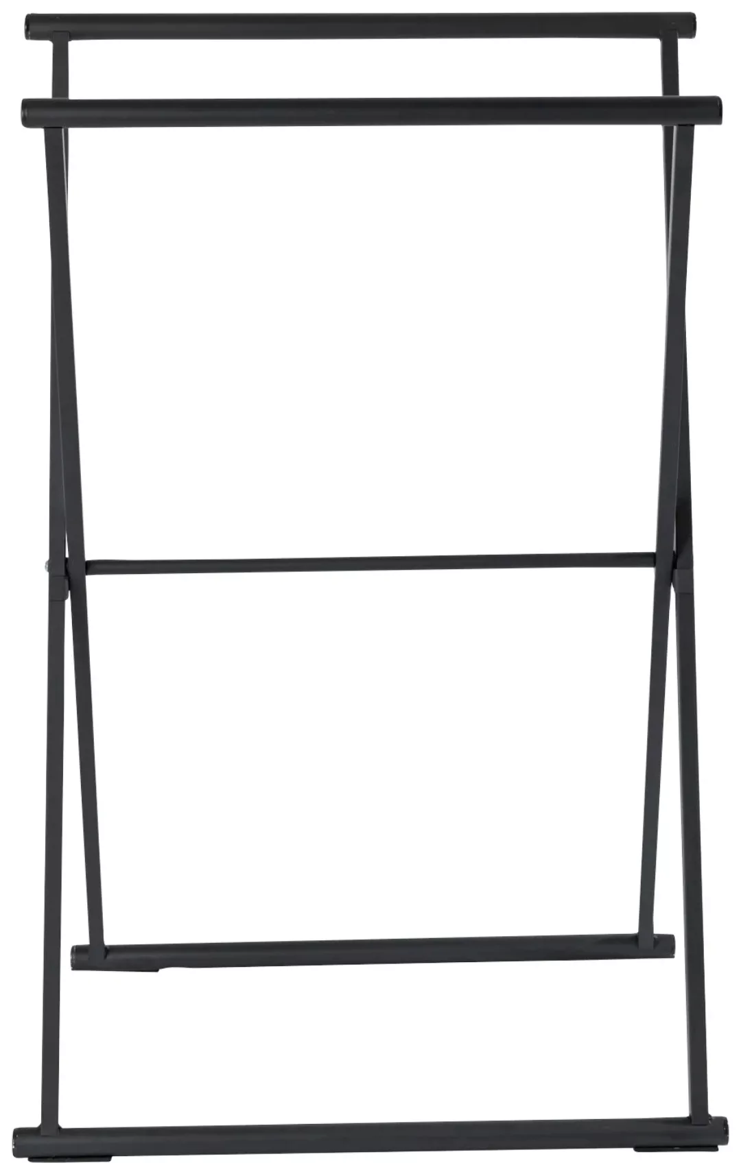 Wenko Handtuchständer Lava Klappbar 53,5 cm x 80,5 cm x 35 cm Schwarz günstig online kaufen