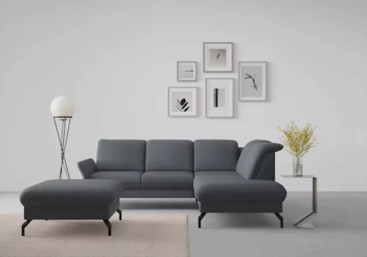 sit&more Ecksofa "Fashion L-Form", wahlweise mit Kopfteilverstellung und Vo günstig online kaufen