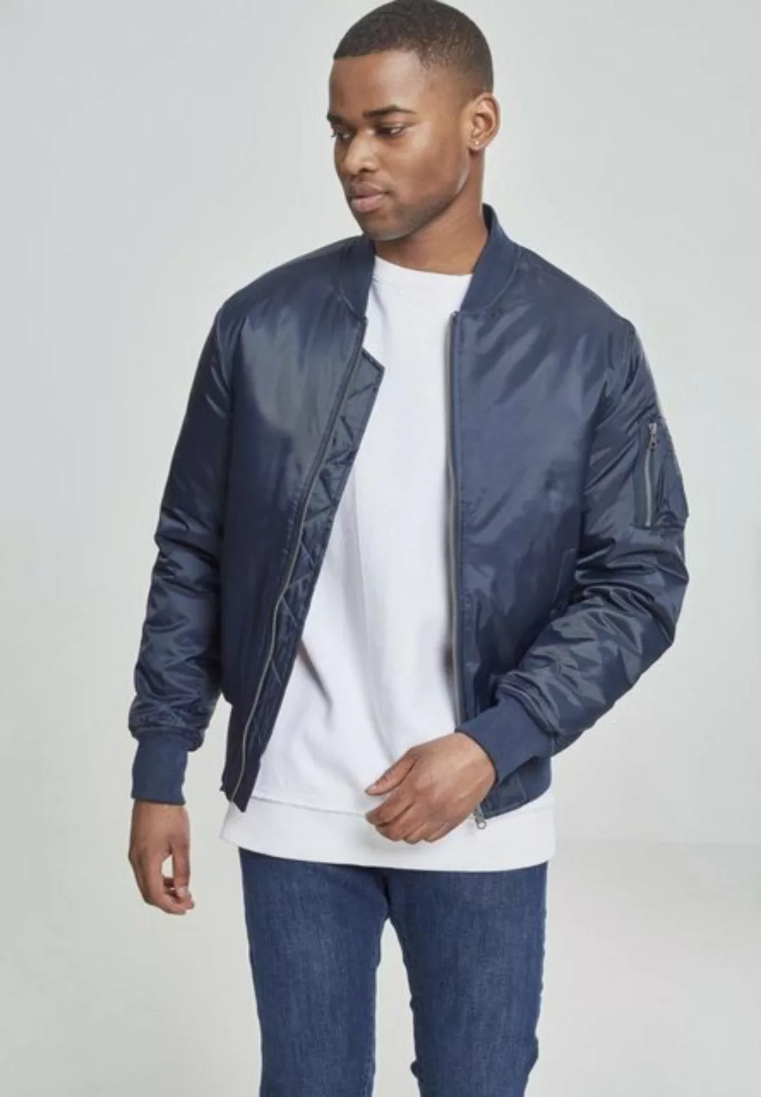 Urban Classics Herren Basic Bomber Jacke TB861 Darkolive günstig online kaufen