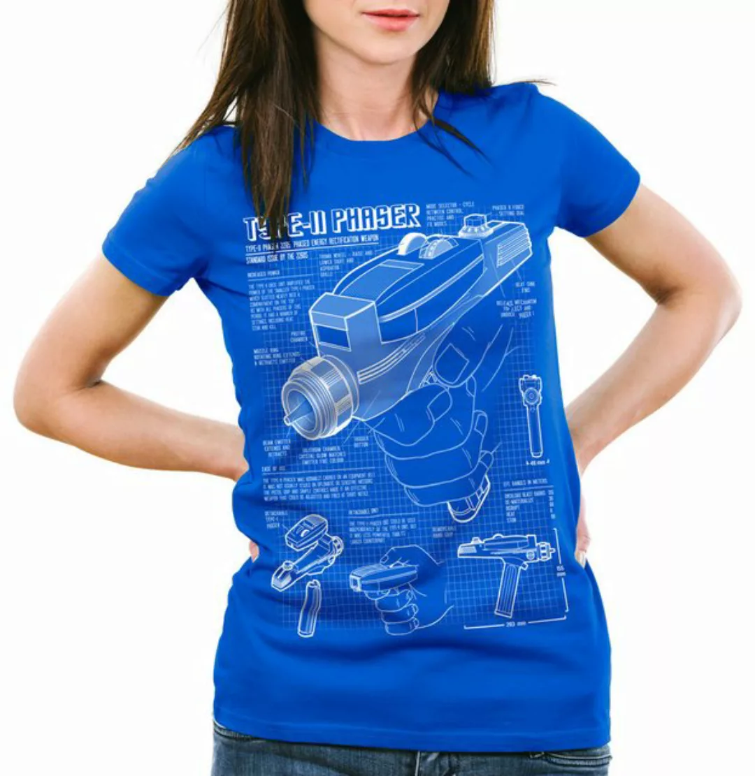 style3 T-Shirt Phaser 2265 Blaupause star trek Raumschiff Enterprise NCC-70 günstig online kaufen