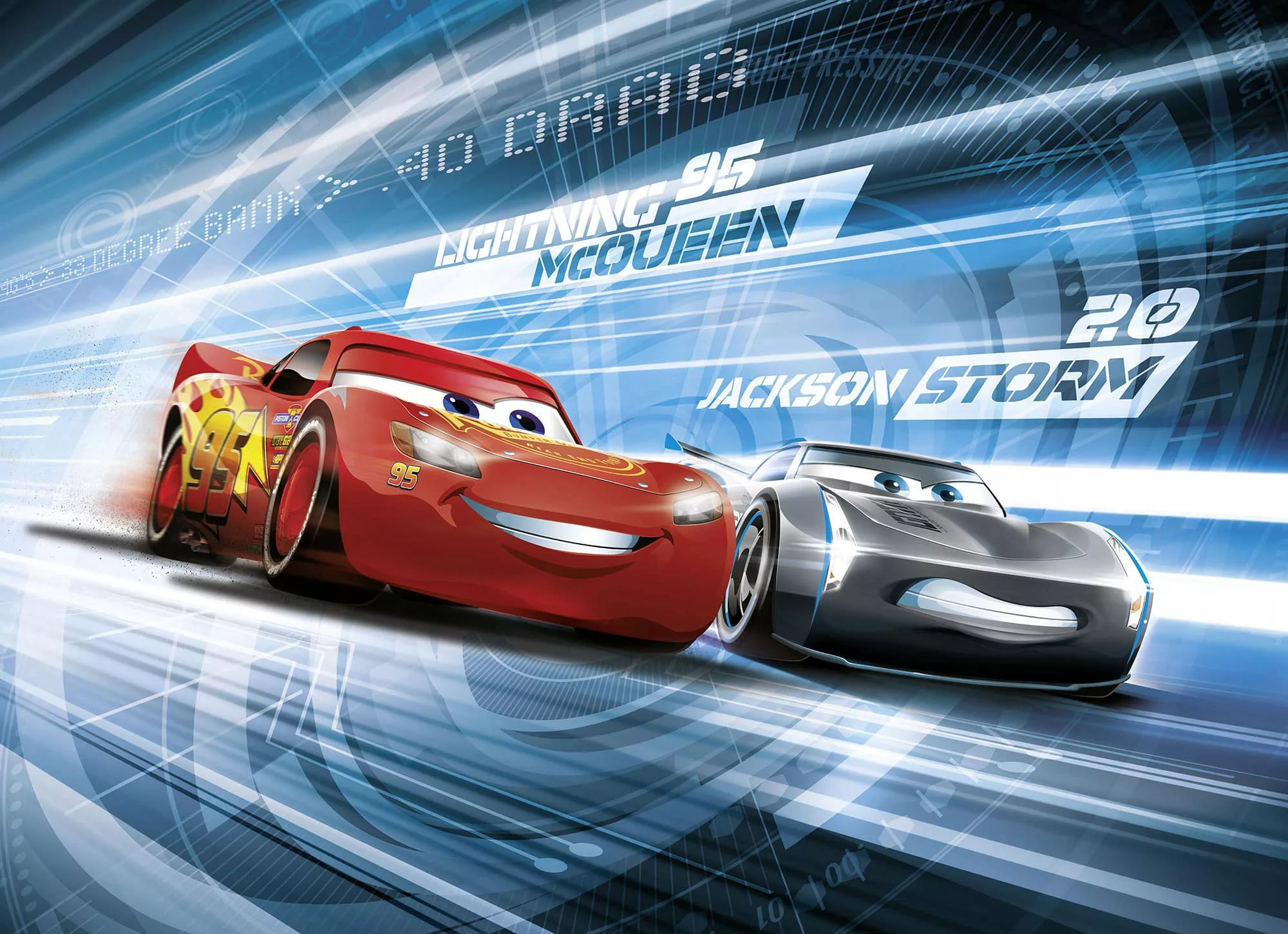 Komar Fototapete Cars3 Simulation 254 cm x 184 cm FSC® günstig online kaufen