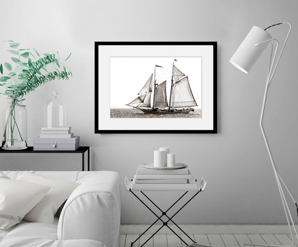 queence Bild "Segelboot", Schiffe-Seelandschaft-Seebilder-Meer-Meer Bilder- günstig online kaufen