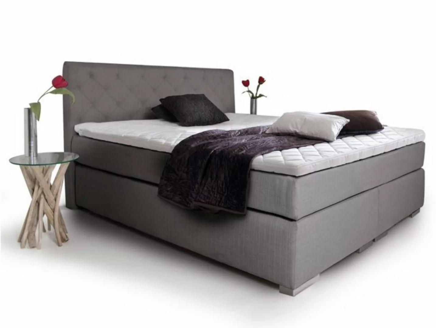 Moebel-Eins Boxspringbett PREMIUM Boxspringbett inkl. Kopfteil, PREMIUM Box günstig online kaufen