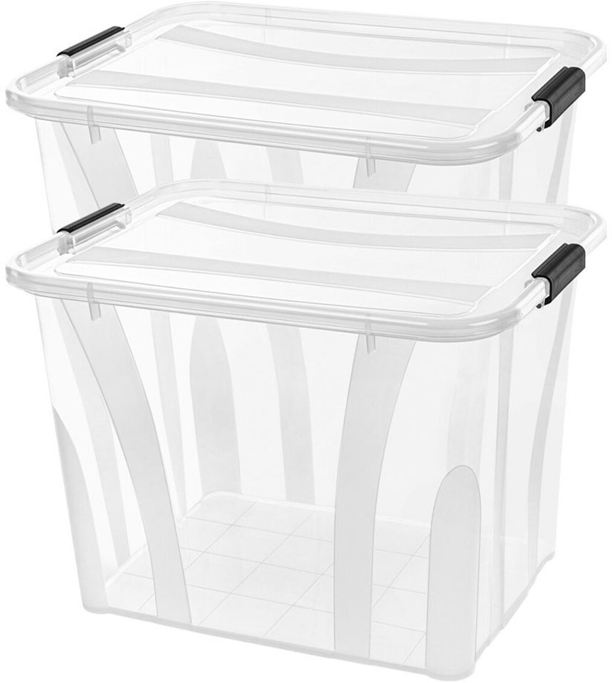 Siena Home Aufbewahrungsbox "Anzio", (Set, 2 St.), Kunststoff, 100% recycle günstig online kaufen