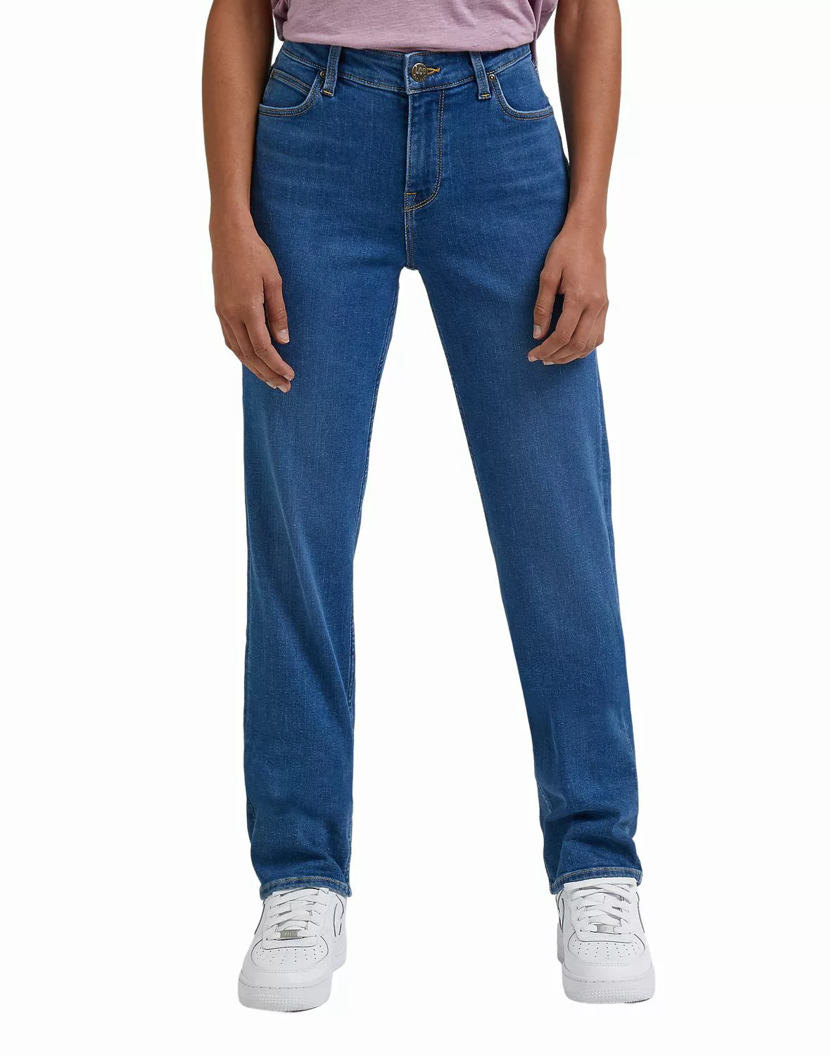 Lee Damen Jeans Marion - Straight Fit - Blau - Mid Ada günstig online kaufen