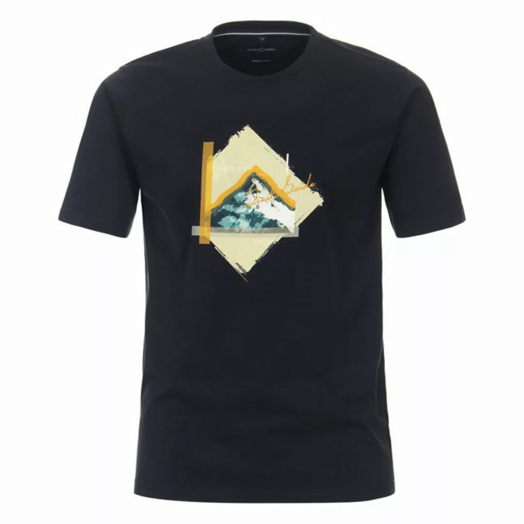 CASAMODA Rundhalsshirt Große Größen Herren T-Shirt navy modisch Print NØR/E günstig online kaufen