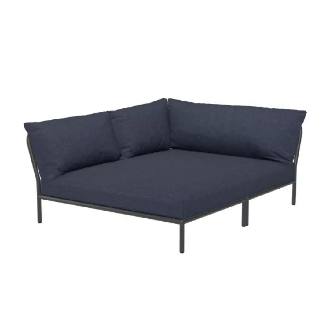 LEVEL2 Outdoor Eck-Sofa Lounge-Modul 5 Indigo Dunkelgrau Links günstig online kaufen