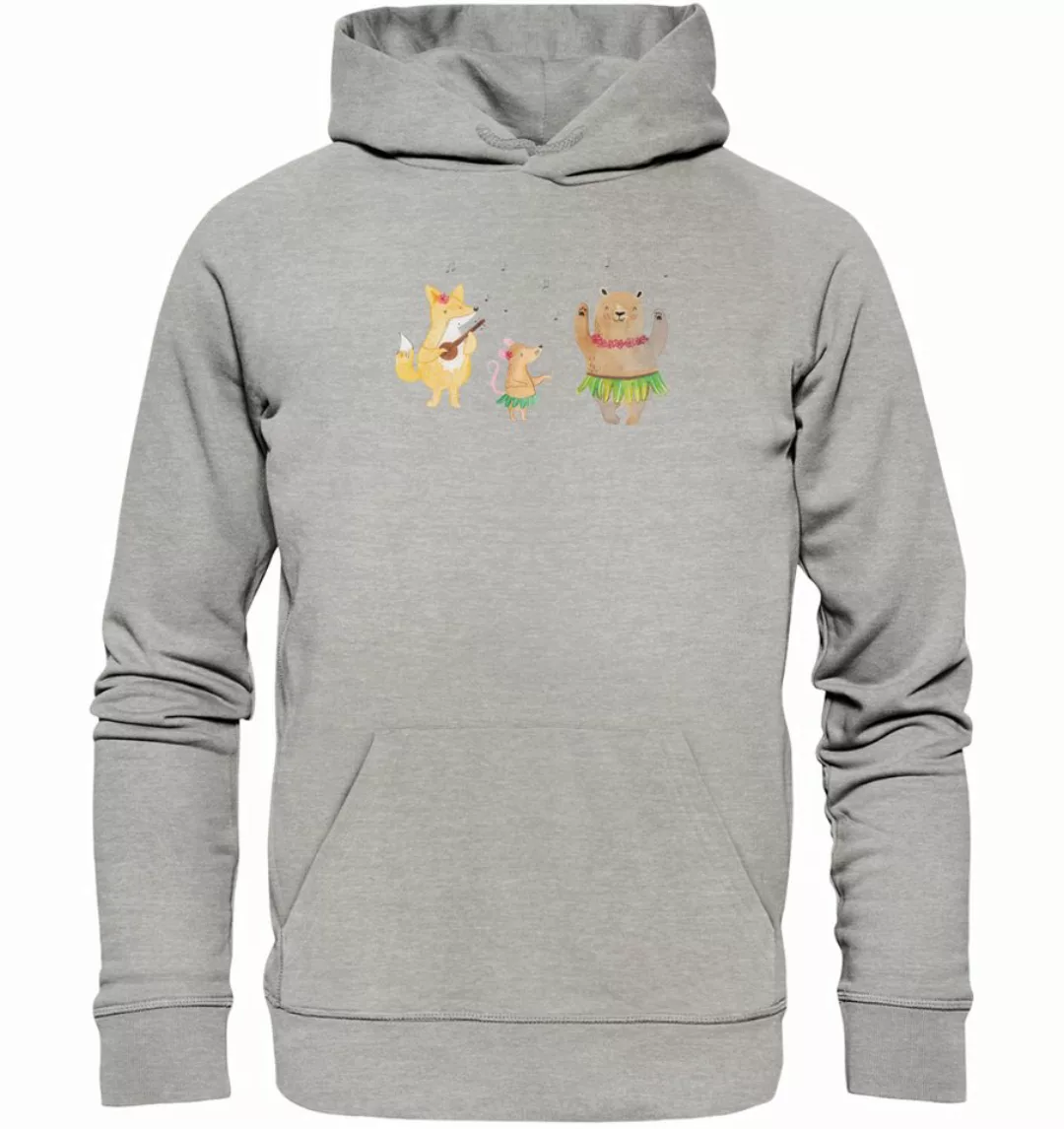 Mr. & Mrs. Panda Hoodie Waldtiere Aloha Größe XL - Heather Grey - Geschenk, günstig online kaufen