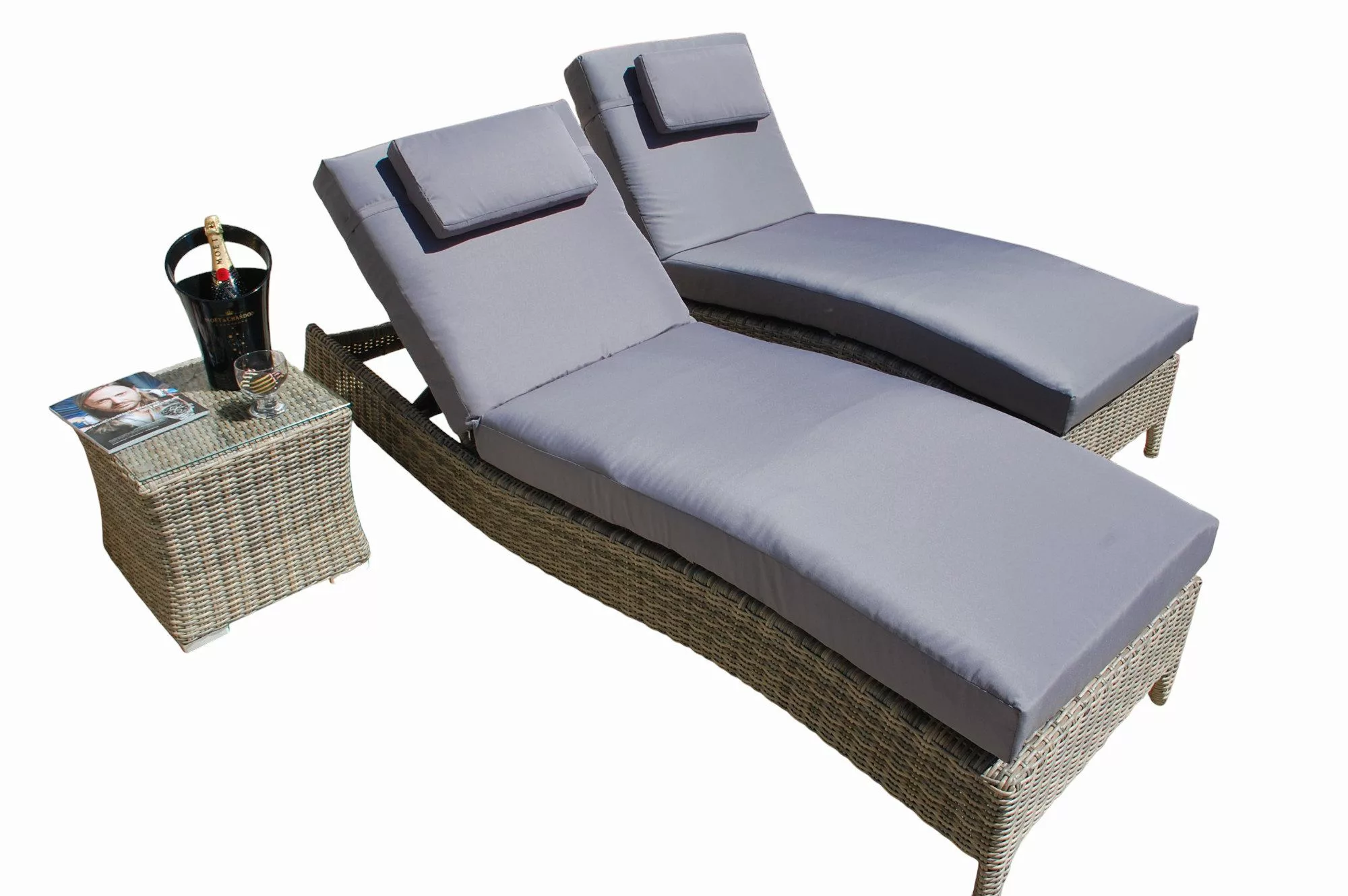Ragnarök Möbel-Design Gartenliege Sonnenliegen Set, 3-teilig, günstig online kaufen