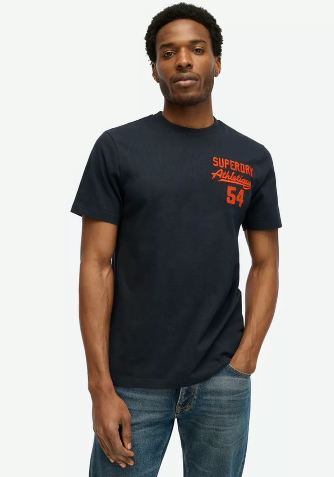 Superdry Kurzarmshirt EMBROIDER SUPERSTATE LOGO TEE günstig online kaufen