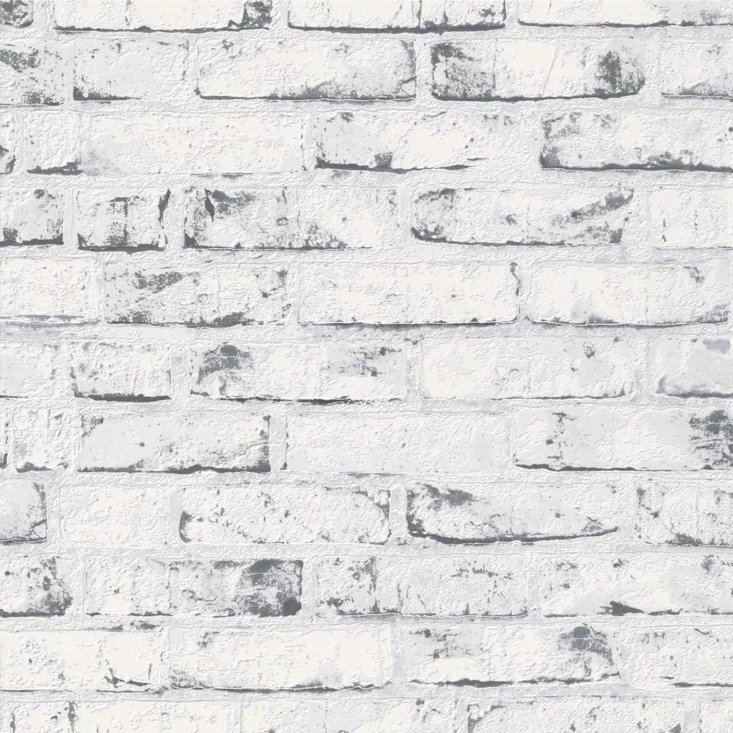 Bricoflor Steintapete in Weiß aus Vlies Moderne Backstein Tapete Industrial günstig online kaufen