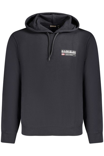 Napapijri Sweatshirt Schwarzes Herren Sweatshirt mit Kapuze & Print – günstig online kaufen