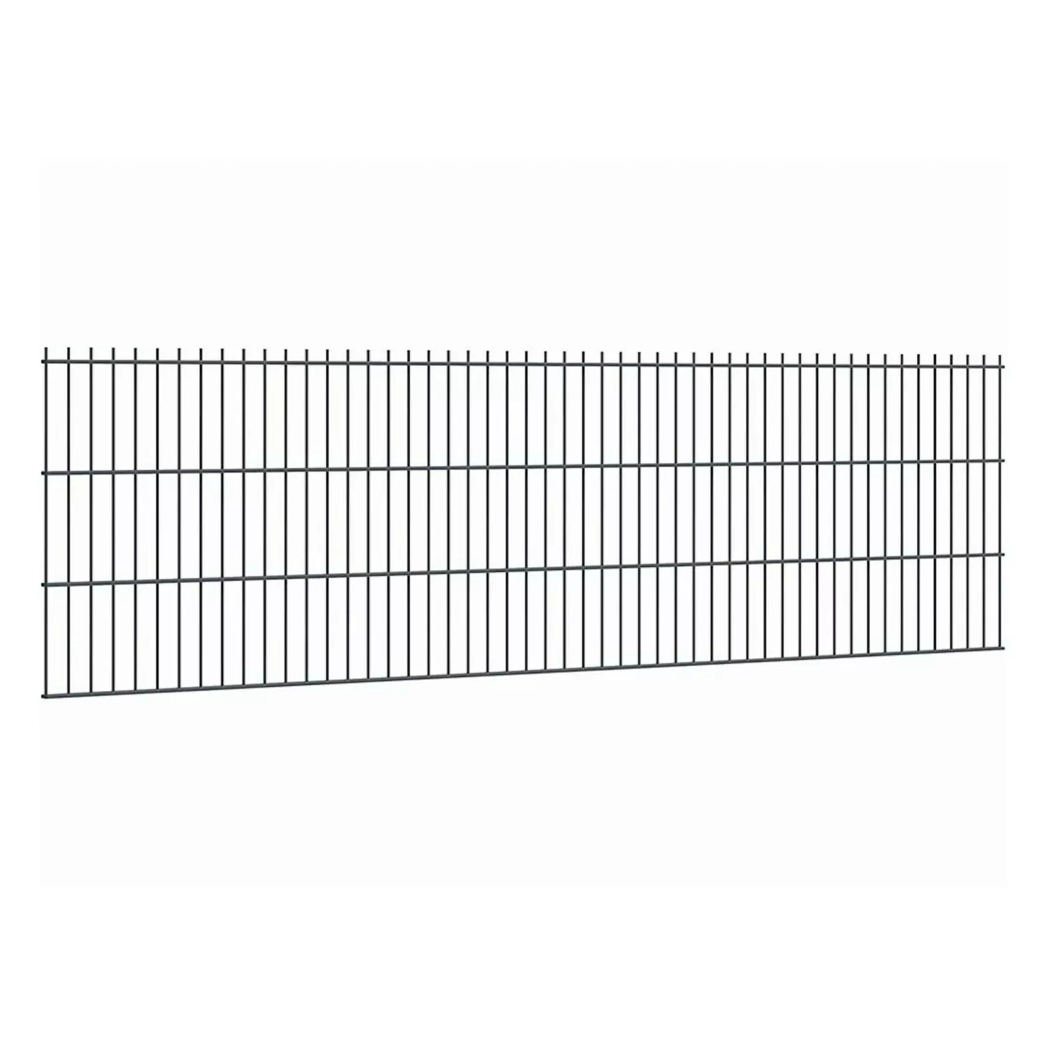 Doppelstabmattenzaun Stärke 8/6/8 Anthrazit 63 x 251 cm günstig online kaufen