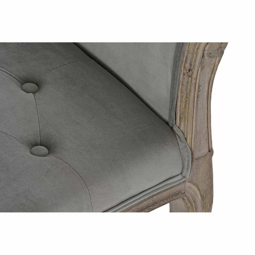 Barhocker Dkd Home Decor   Grau Polyester Samt Kautschukholz (109 X 39 X 60 günstig online kaufen