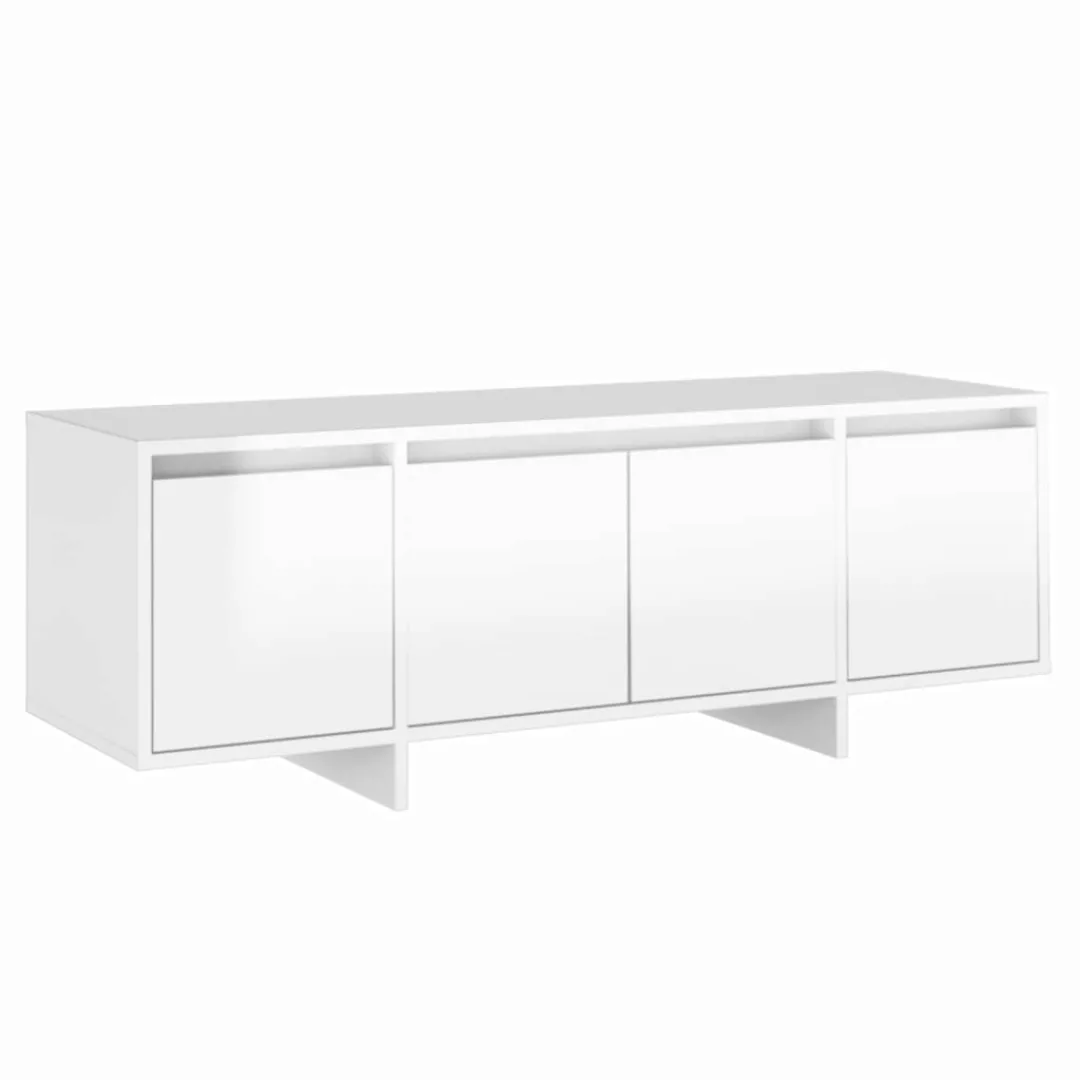 Tv-schrank Hochglanz-weiß 120x30x40,5 Cm Spanplatte günstig online kaufen