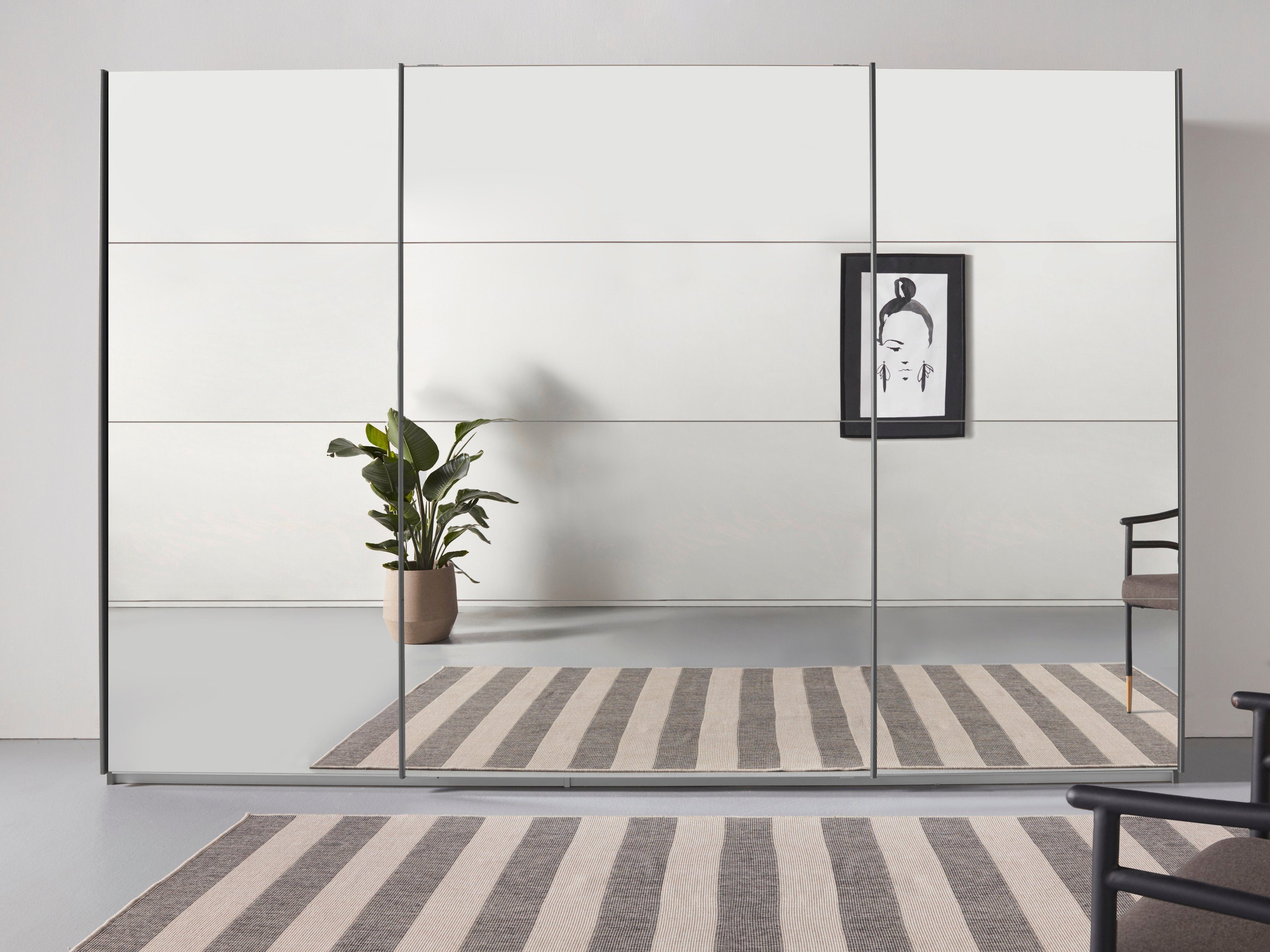 rauch Schwebetürenschrank "Oteli", mit Spiegelfront, inkl. Wäscheeinteilung günstig online kaufen
