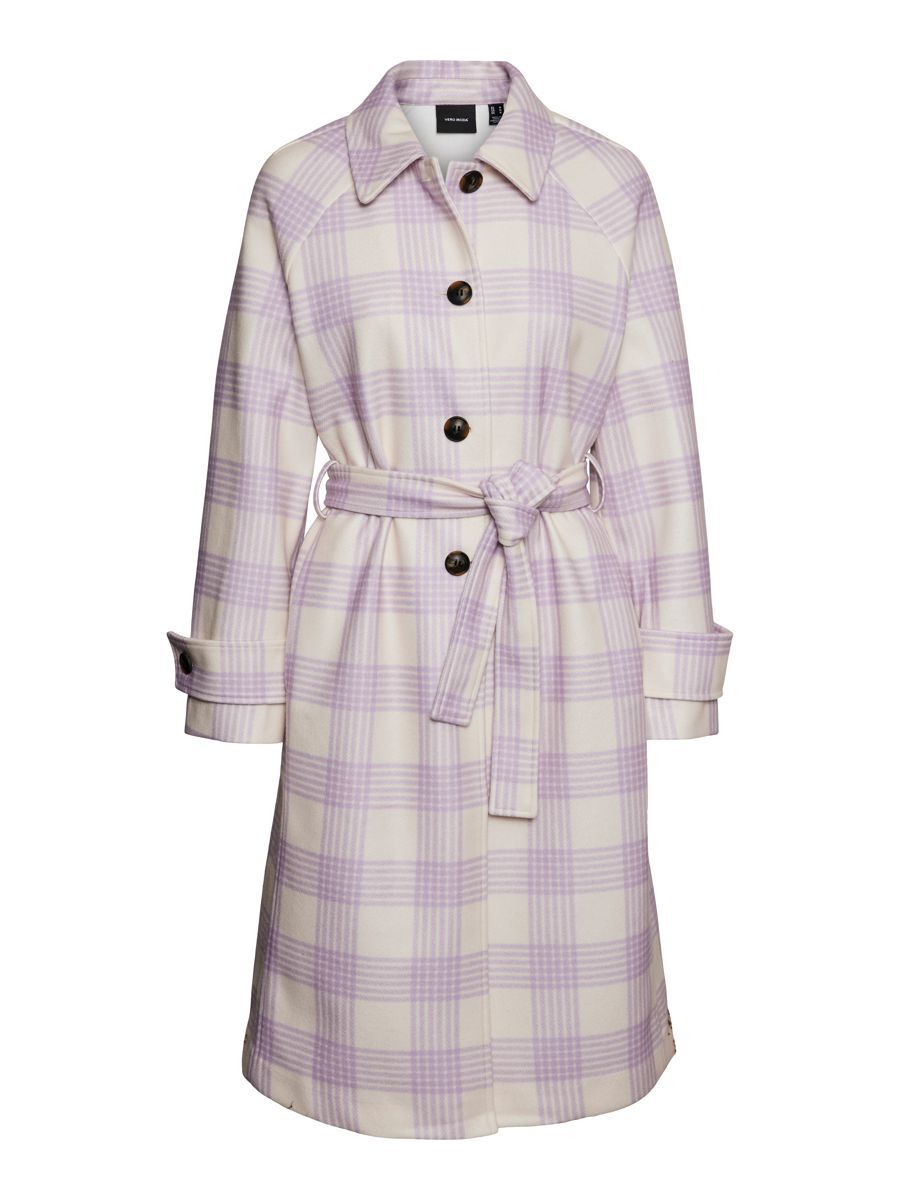 VERO MODA Lange Mantel Damen Violett günstig online kaufen