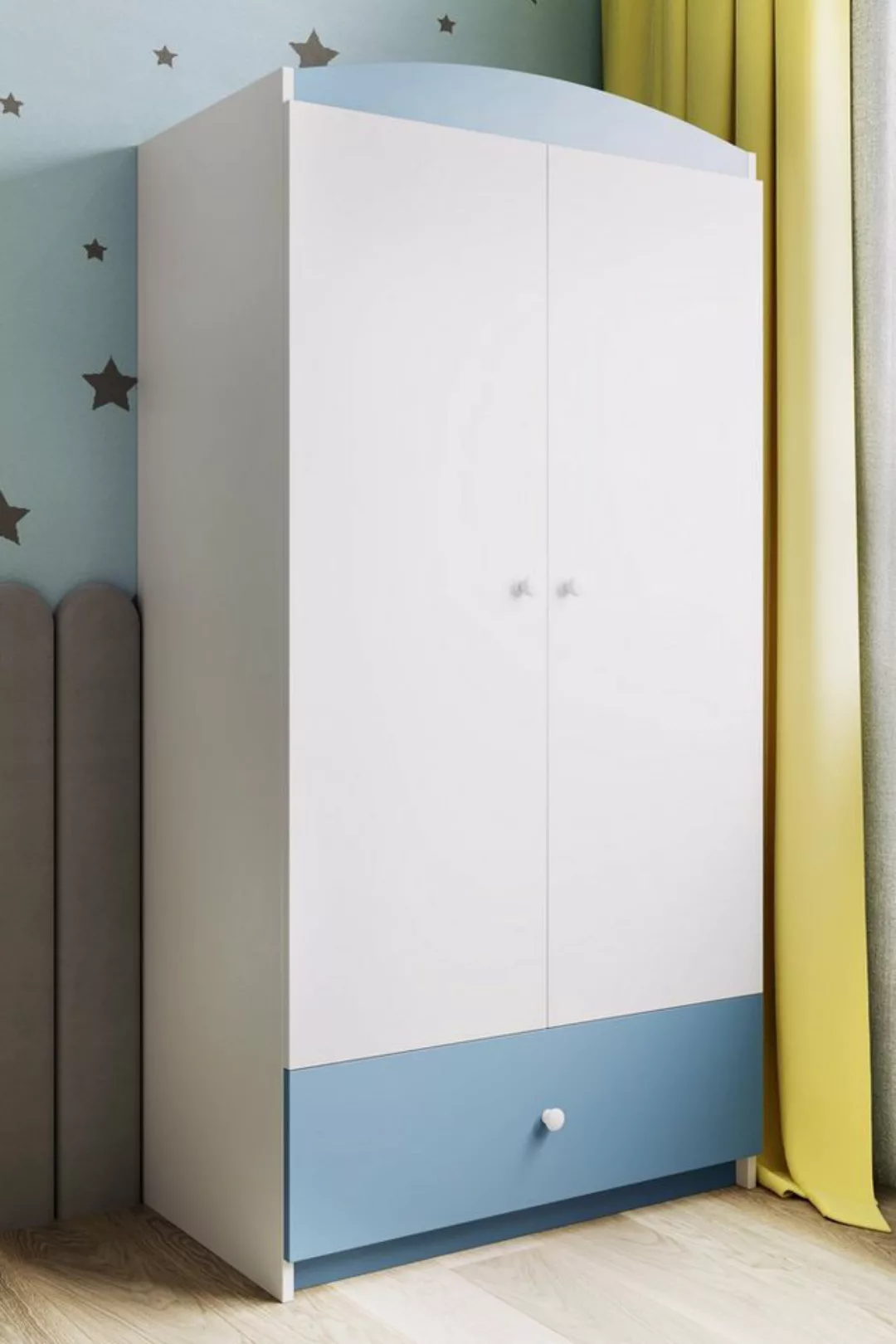 Bjird Kinderkleiderschrank Kleiderschrank Babydreams (4 Einlegeböden und Sc günstig online kaufen