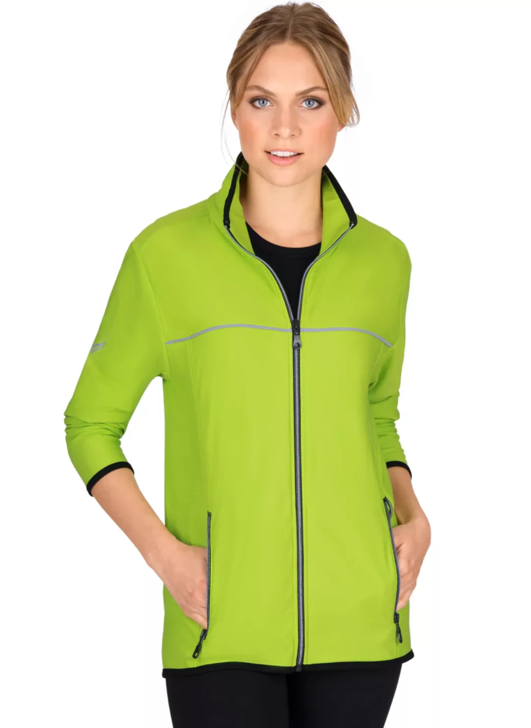 Trigema Trainingsjacke "TRIGEMA Praktische Sportjacke aus Microfaser", (1 S günstig online kaufen