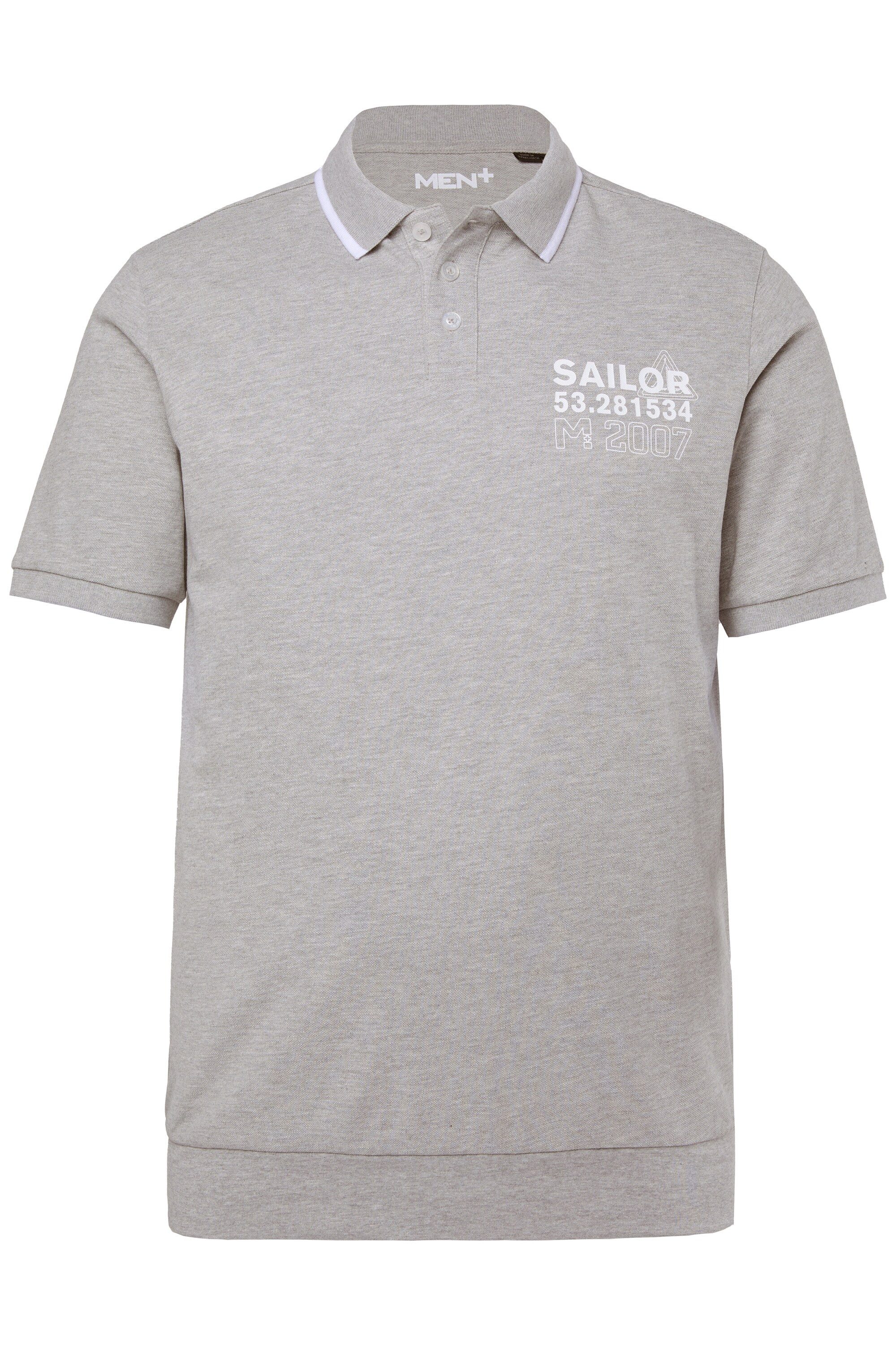 Men Plus Poloshirt Men+ Poloshirt Bauchfit günstig online kaufen