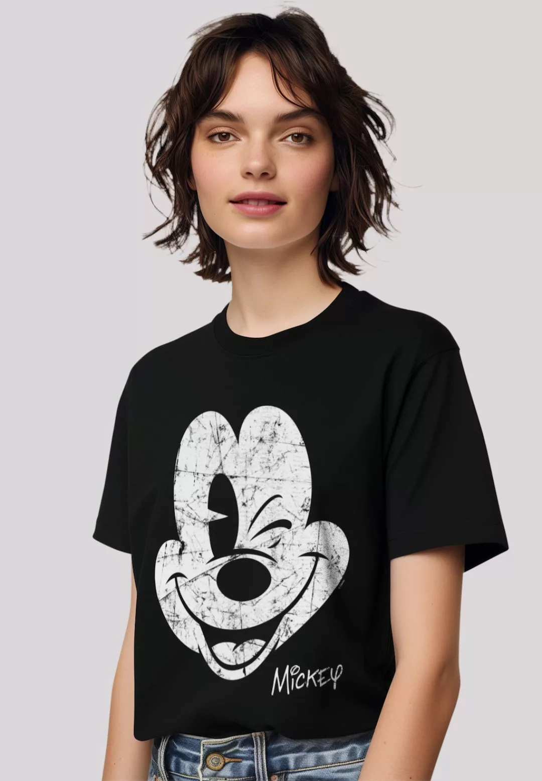 F4NT4STIC T-Shirt "Disney Micky Maus Gesicht Vintage Look", Premium Qualitä günstig online kaufen