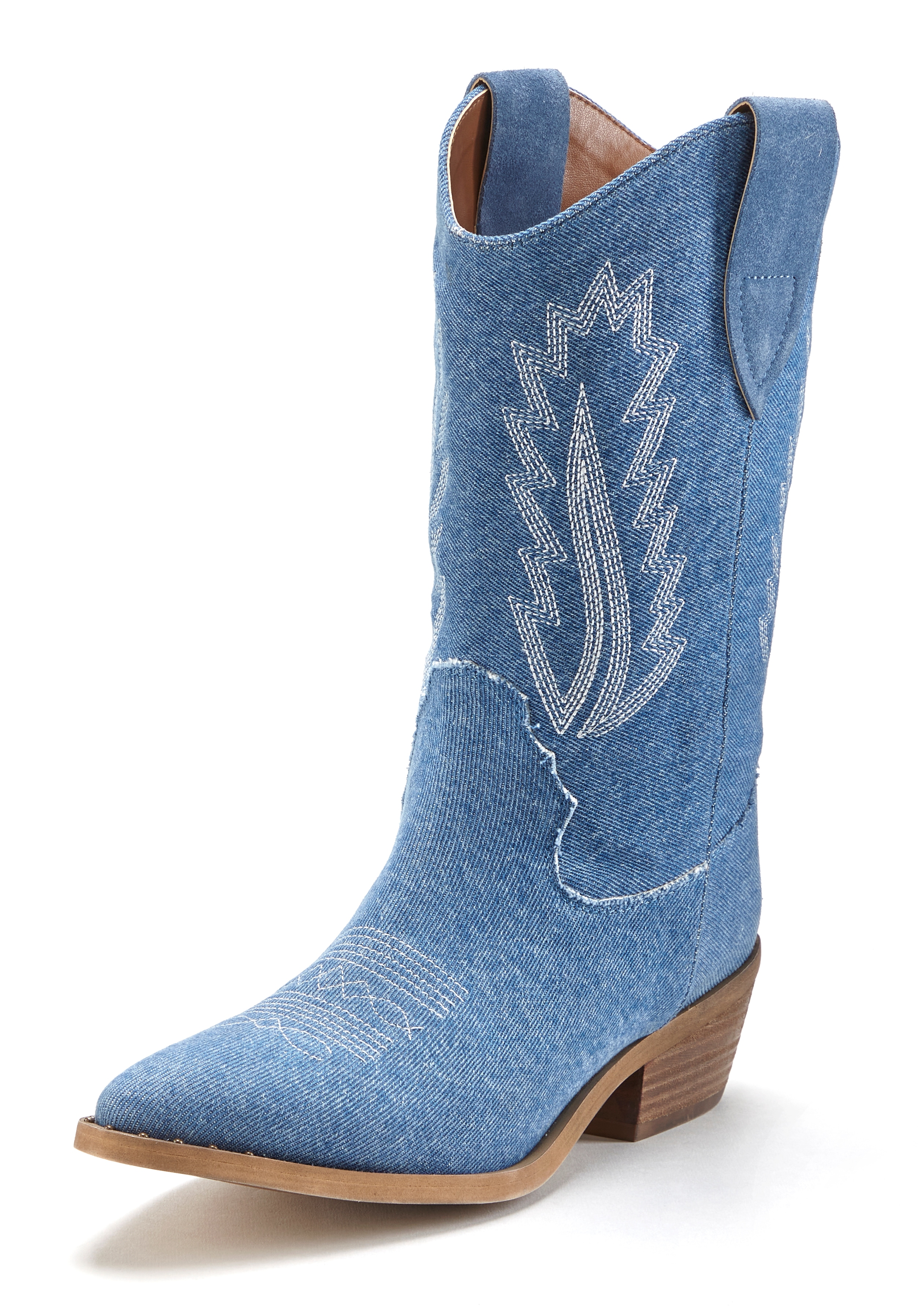 LASCANA Cowboy Boots, Cowboy Stiefelette, Western Stiefelette, Ankleboots i günstig online kaufen