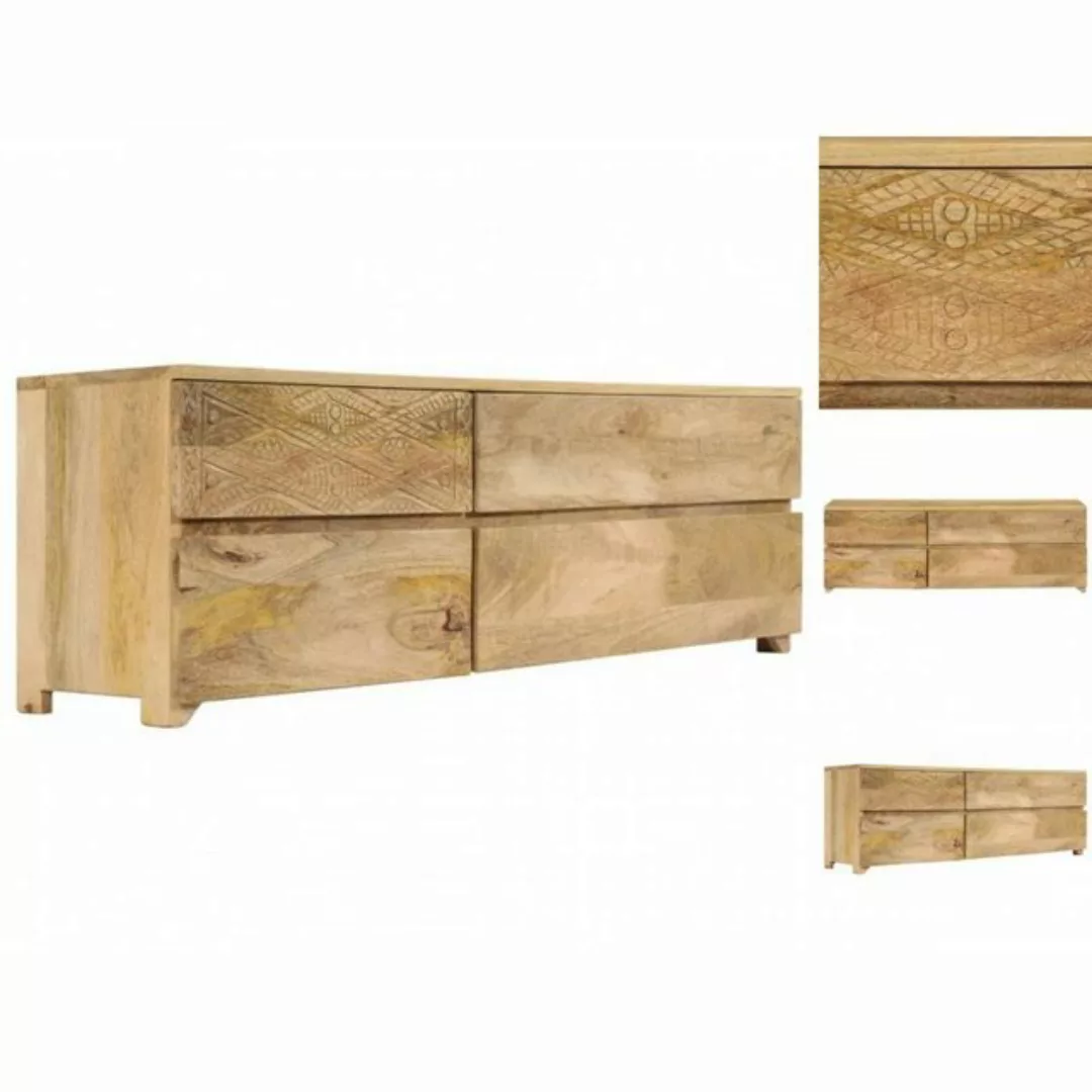 vidaXL TV-Schrank TV-Schrank Massivholz Mango 110x30x40 cm günstig online kaufen