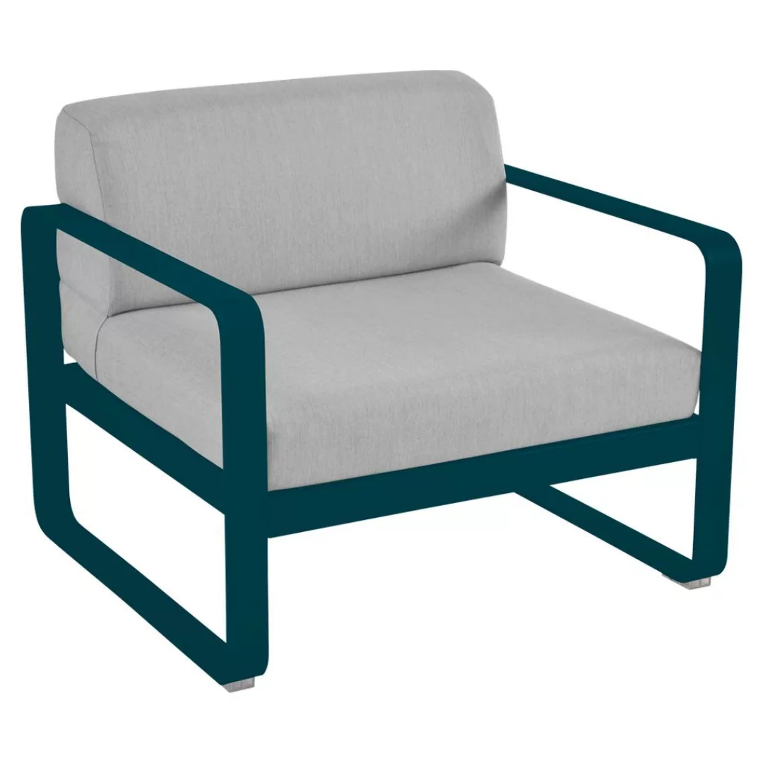 Bellevie Lounge-Sessel Outdoor 21 Acapulcoblau 79 Flanellgrau günstig online kaufen