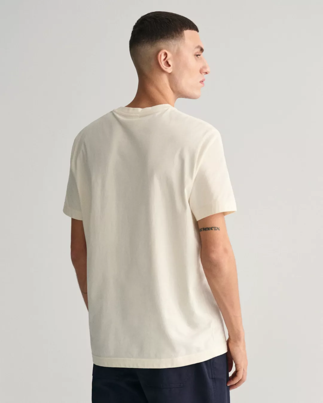 Gant T-Shirt LOGO SCRIPT SS T-SHIRT GANT-Grafikprint auf der Brust günstig online kaufen